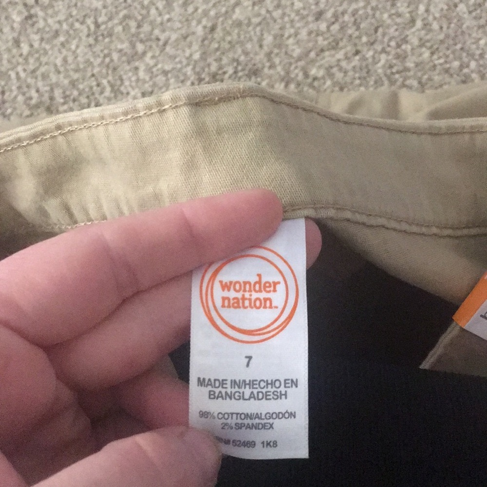 Khakis made in skirt.